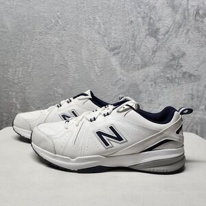 New Balance 608 v5 Shoes Mens Size 13 Extra Wide White Leather Trainer 4E